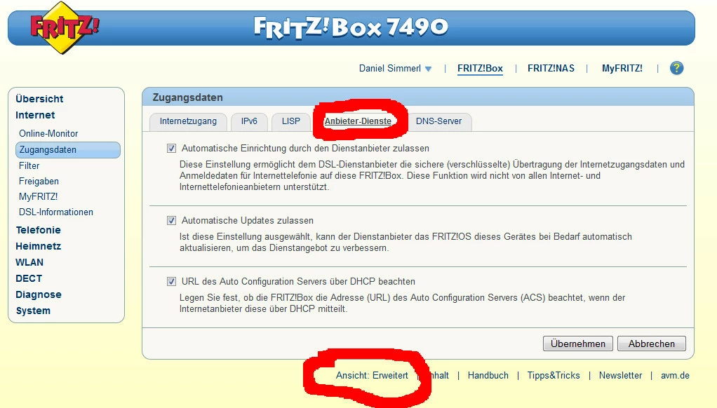 für die FritzBox 3390 O₂ Community
