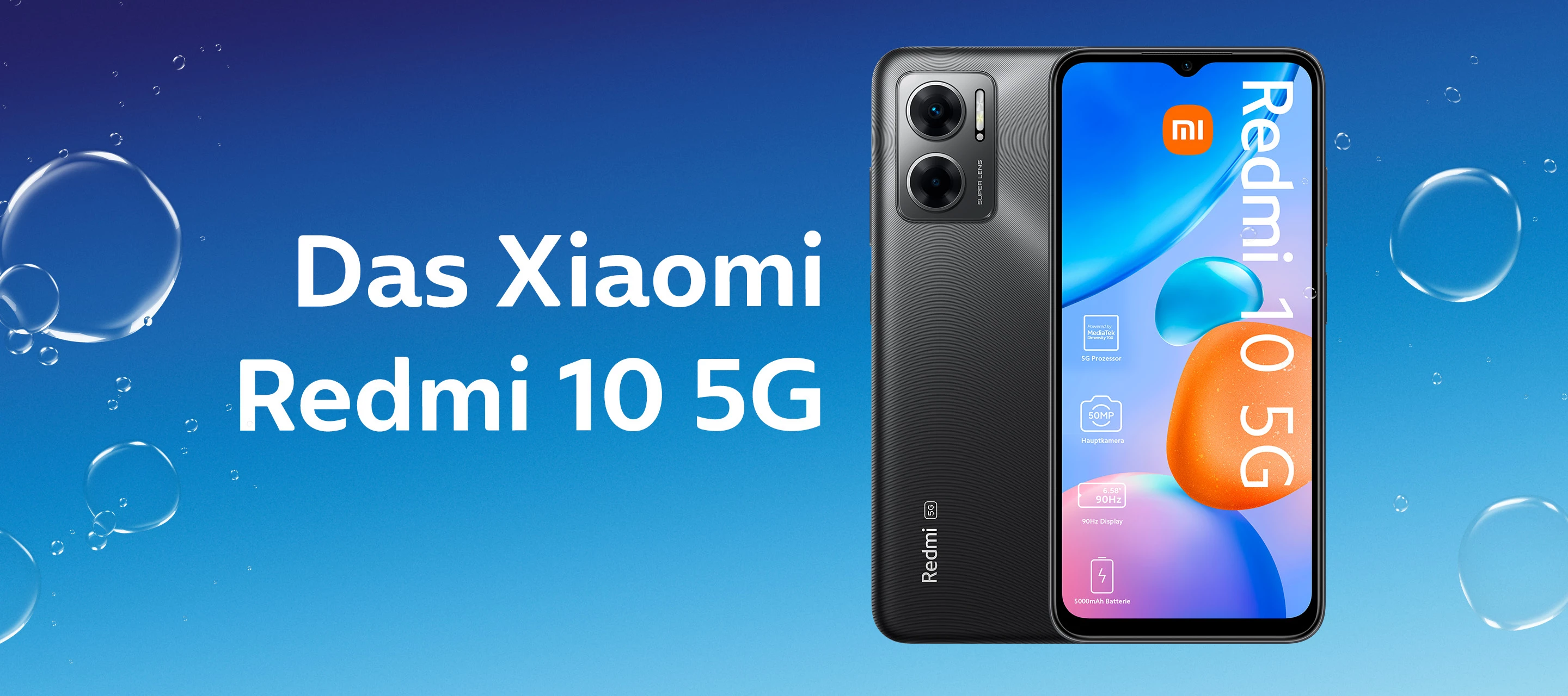 Das Xiaomi Redmi 10 5G - Jetzt bei O₂