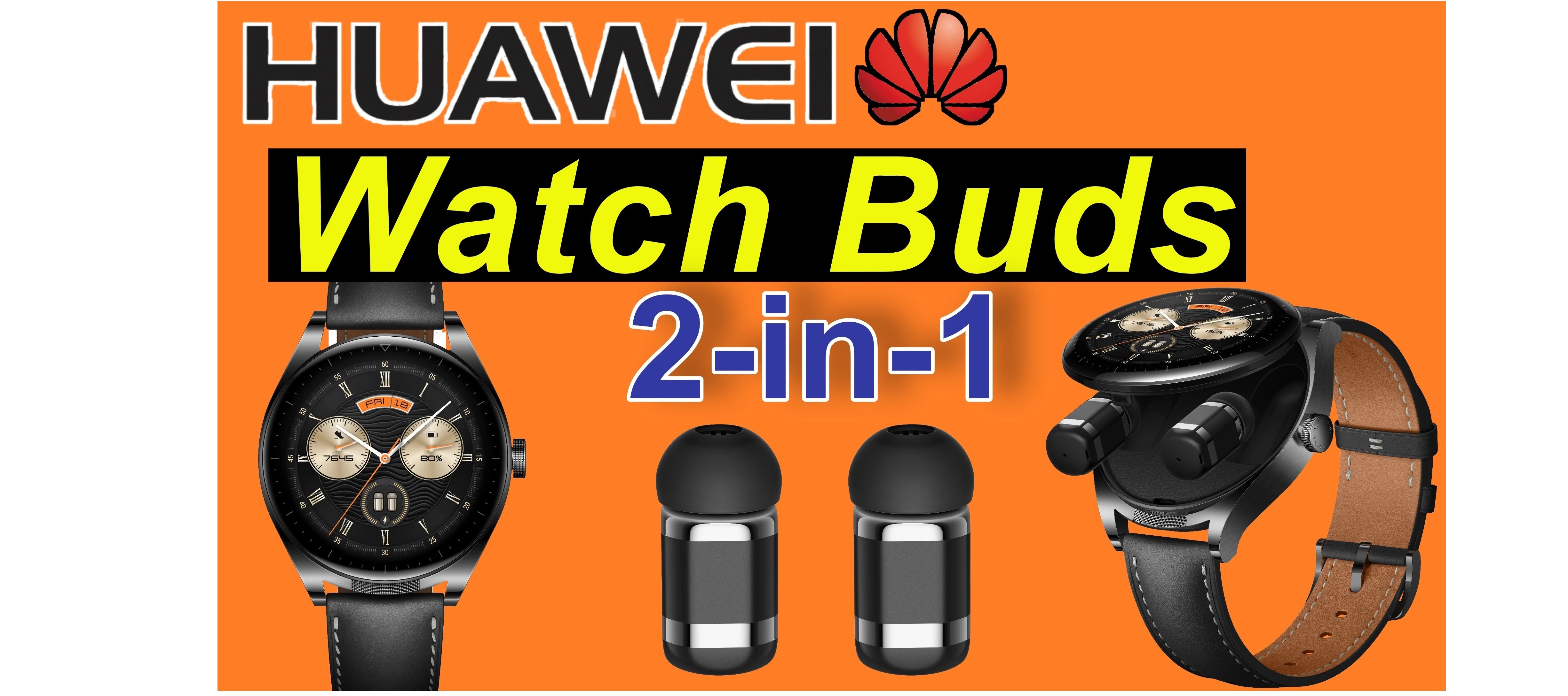 Huawei Watch Buds - Smartwatch und Earbuds, 2-in-1
