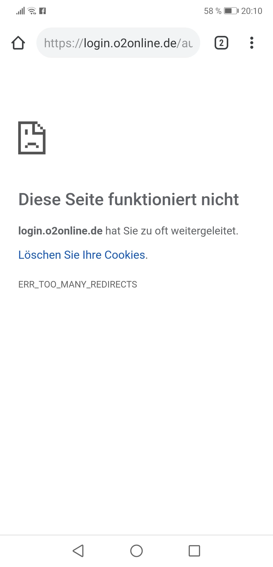 hat Sie zu oft weitergeleitet. O₂ Community