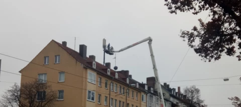 In luftiger Höhe .....