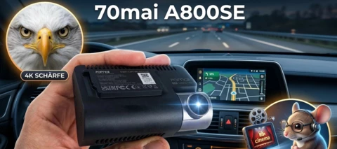 70mai Dash Cam 4K A800SE - Gnadenlos scharfe Beweise!