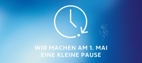 Am 1. Mai legen wir eine kleine Pause ein