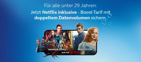 Doppeltes Datenvolumen und Netflix - unser Special für alle bis 29 Jahre