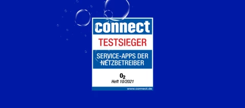Mein O₂ App gewinnt beim connect Service-App Test der Mobilfunkanbieter 2021
