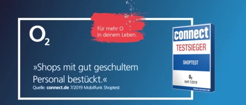 Mobilfunk-Shops in der connect Prüfung: Sensationeller 1. Platz für o2