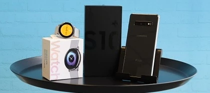 Samsung Galaxy S10+ mit Watch Active. Teste das neue Dreamteam!