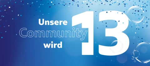 Wir feiern mit euch den 13. Geburtstag