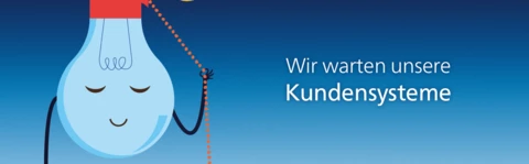 Unsere Systeme werden gewartet