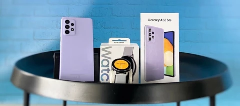 Teste jetzt das attraktive Samsung Bundle: Samsung Galaxy A52 & Samsung Galaxy Watch Active