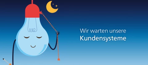 Wartungsarbeiten an unseren Systemen