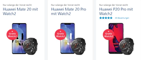 Vorzeitiges Weihnachtsgeschenk: Huawei mit gratis Smartwatch