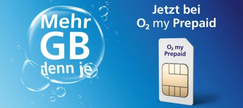 O₂ Prepaid: Jetzt 150 GB für 14,99 EUR.