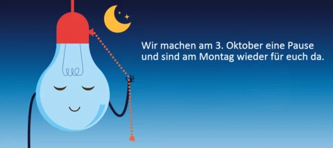 Wir wünschen euch einen schönen Feiertag und sind am Montag wieder da