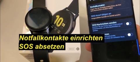 Notruf/SOS absetzen auf der Samsung Galaxy Watch Active2 - Tutorial