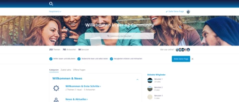 Die o2 Community wird renoviert!