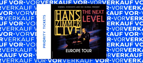 O₂ Priority Ticket-Vor-Vorverkauf: Hans Zimmer