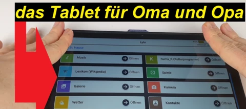 das Tablet für Oma und Opa - seniorengerecht von Lylu