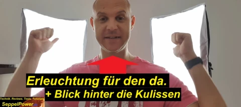 SeppelPowers Erleuchtung. Kurzer Blick hinter die Kulissen. Geekoto Softbox Set.