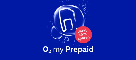 O₂ my Prepaid mit 50% Rabatt