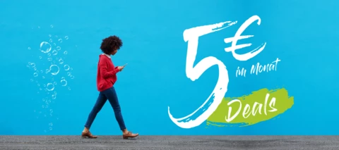 5 Deals für 5 EUR: Mehr Daten, Games und Entertainment