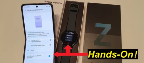 Post von o2! Samsung Galaxy Z Flip3 + Watch4. Hands-on!