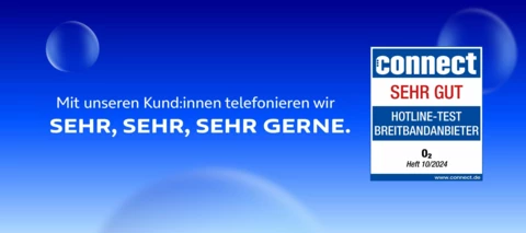 Festnetz-Hotline erneut mit "sehr gut" im connect Test