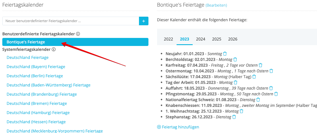 Feiertage werden im Kalender nicht angezeigt  Personio Community: Teile Deine Fragen & Ideen!