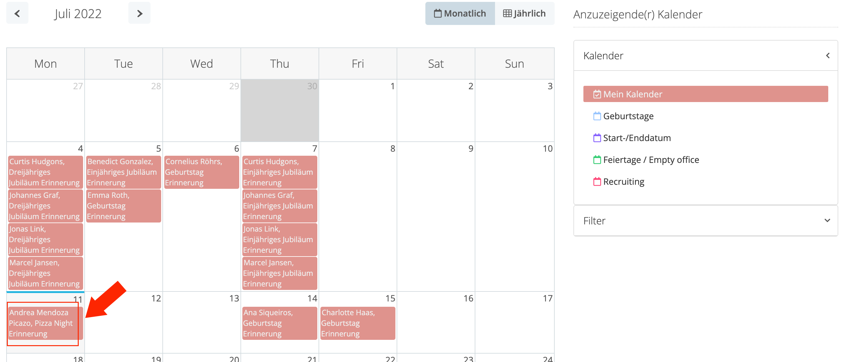 Eventkalender  Personio Community: Teile Deine Fragen & Ideen!