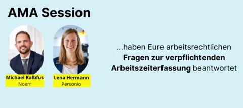 🎥 Recap: AMA - Zur verpflichtenden Arbeitszeiterfassung