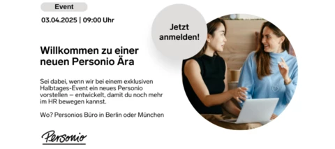 📢 Seid dabei, wenn wir eine neue Personio Ära einläuten!