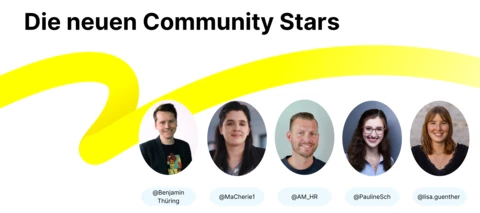 Das Community-Star-Programm wächst, die ersten Stars stehen fest! ✨