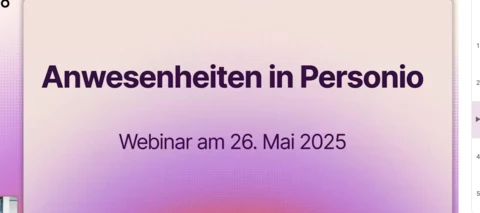 Personio Grundlagen: Anwesenheiten | Webinar (Aufzeichnung + Fragen & Antworten)