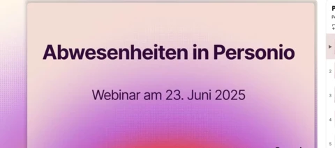 Personio Grundlagen: Abwesenheiten | Webinar (Aufzeichnung + Fragen & Antworten)
