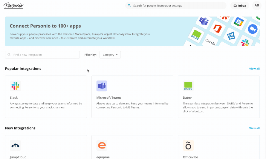 New in Personio: The new and improved Personio Marketplace