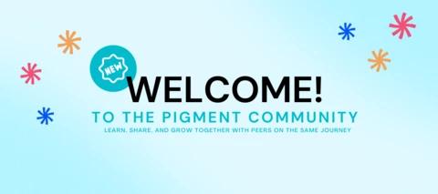 Welcome to the Pigment Community! 🎉