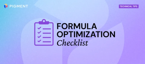 Formula Optimization Checklist