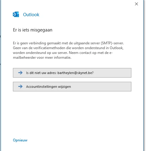 Configuratie Outlook 2016 Professional Met Skynet Emailadres | Proximus  Forum