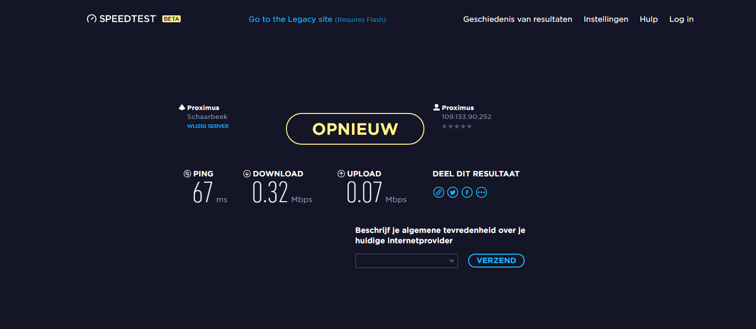 Internetsnelheid | Proximus Forum