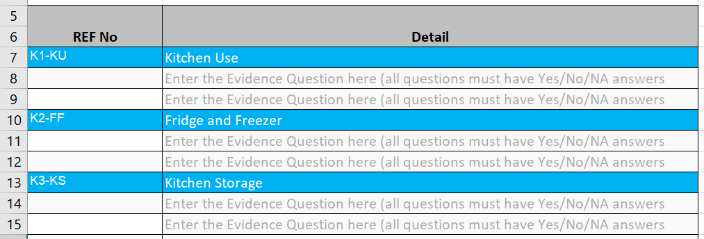 Requirement examples.