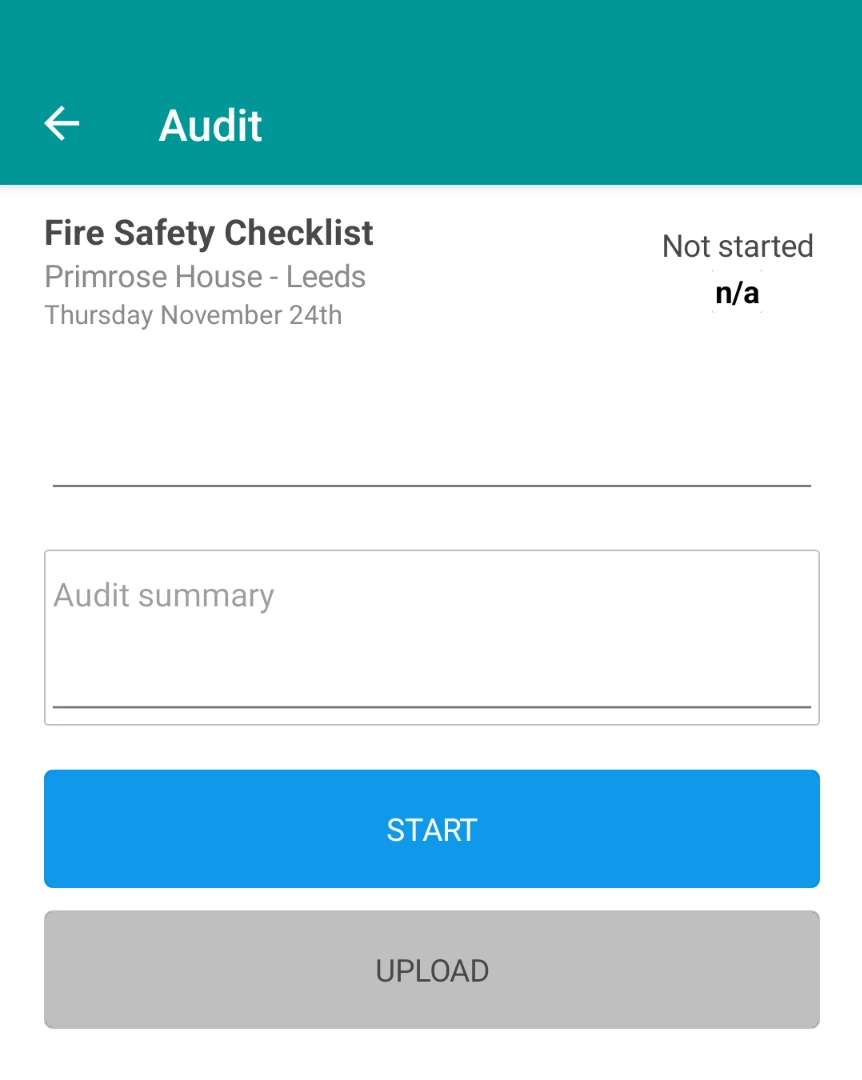 Audit Summary Page