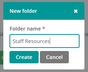 Adding new folder.