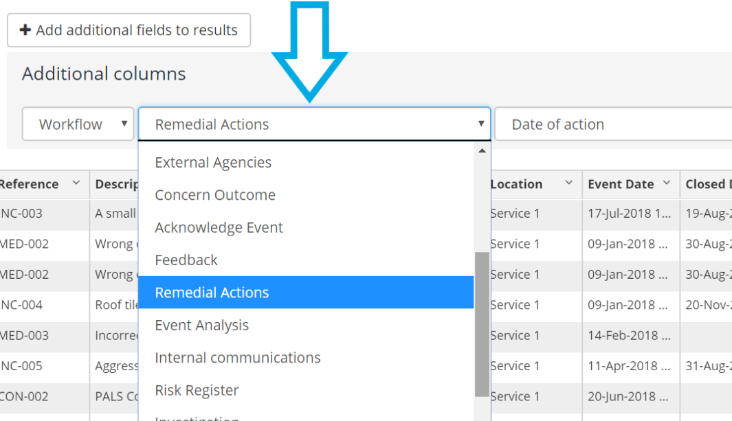 List of workflow forms.