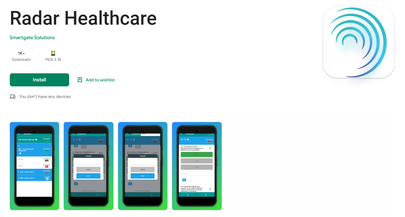 Downloading the Radar Healthcare Audit App to your Mobile Phone/Device |  Community