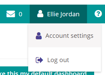 Account settings option in Radar Healthcare