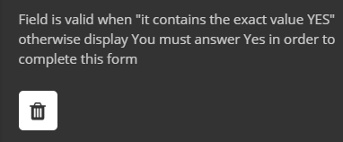 Validation rule.