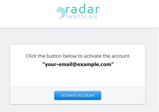 Activate Account on the website