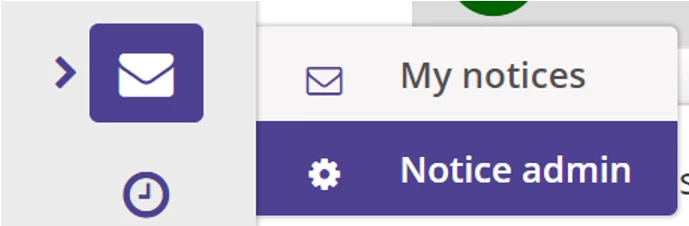 Notice Admin icon.