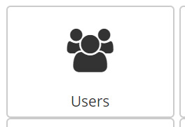 User icon.