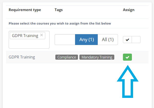 Selecting requirement